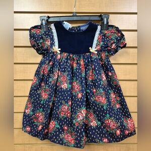 Vintage JoLene Floral Print Dress Size 4T